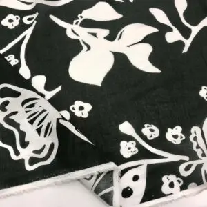 Desenli Pamuk Vual Kumaş