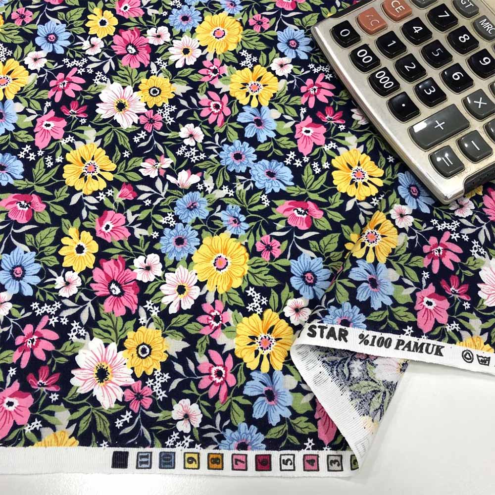 Desenli Poplin Kumaş Desenli Poplin Kumaş