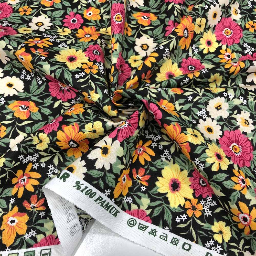 Desenli Poplin Kumaş Desenli Poplin Kumaş