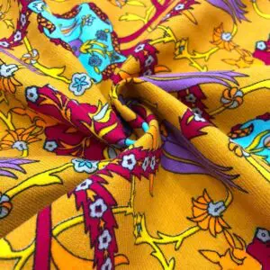 Desenli Şantuk Keten Kumaş