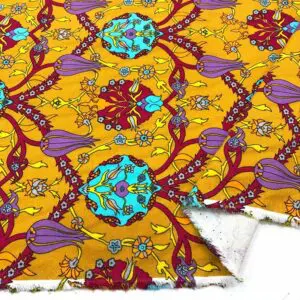 Desenli Şantuk Keten Kumaş