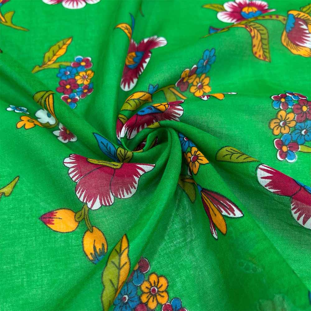 Desenli Tülbent Kumaş Desenli Tülbent Kumaş