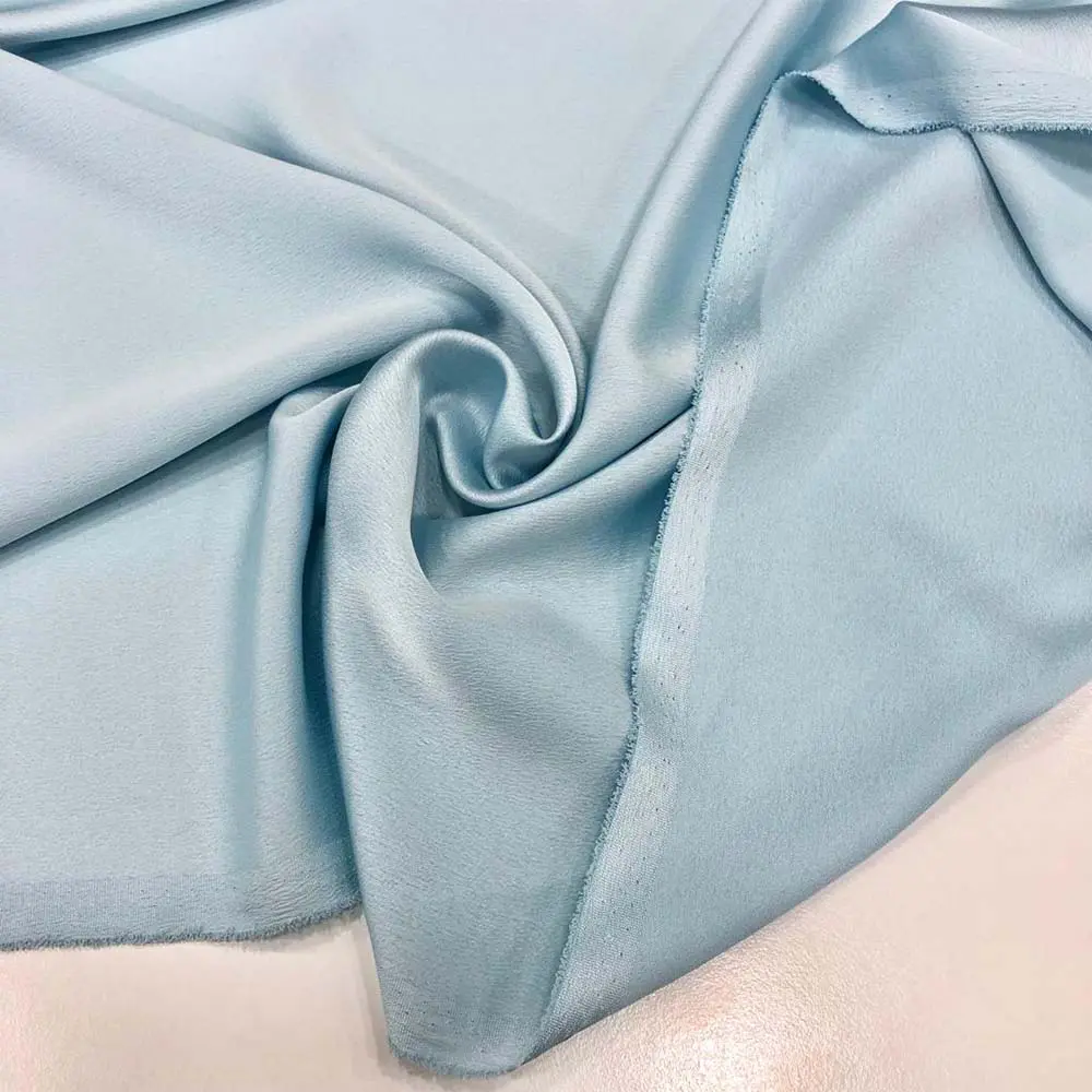 İnce İtalyan Saten Kumaş Bebe Mavisi