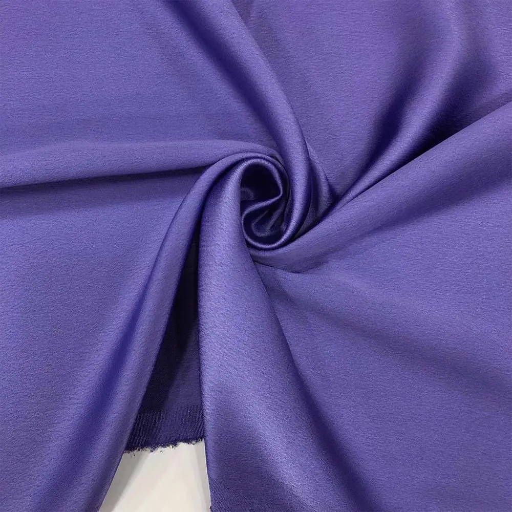 İnce İtalyan Saten Kumaş Eflatun Rengi