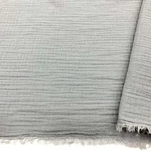 Çift Kat Müslin Kumaş Gri