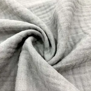 Çift Kat Müslin Kumaş Gri