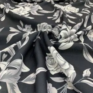 Desenli Kırışmayan Keten Kumaş