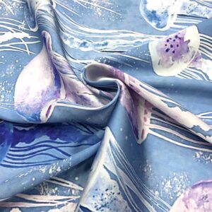 İpek Desenli Saten Kumaş