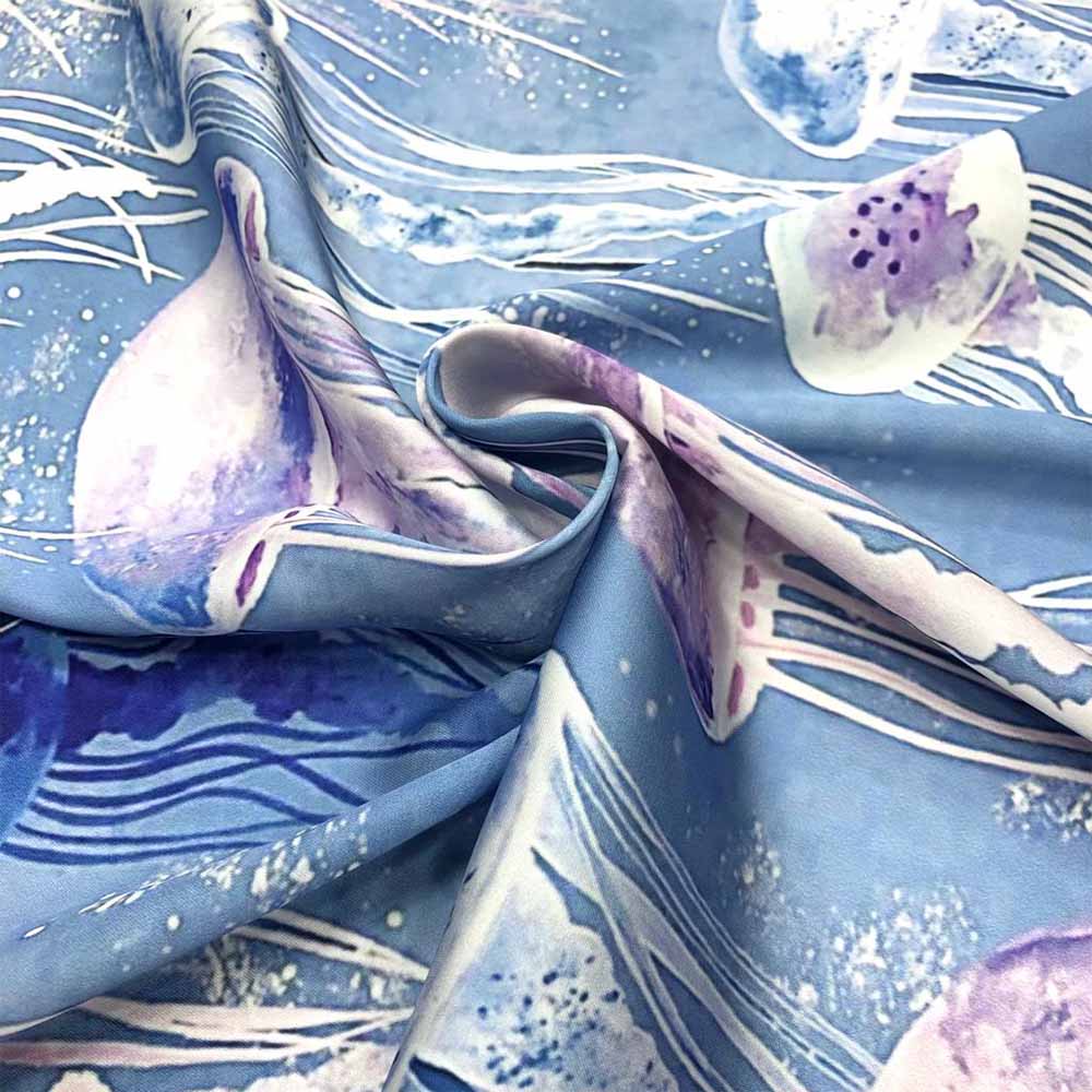 İpek Desenli Saten Kumaş İpek Desenli Saten Kumaş