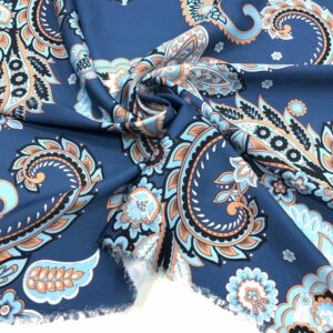 İpek Desenli Saten Kumaş