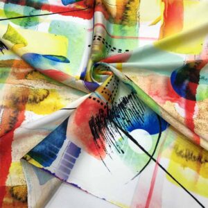 İpek Desenli Saten Kumaş