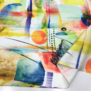 İpek Desenli Saten Kumaş