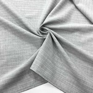 Çizgili Gabardin Kumaş Gri