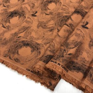 Desenli Belmendo Viskon Kumaş