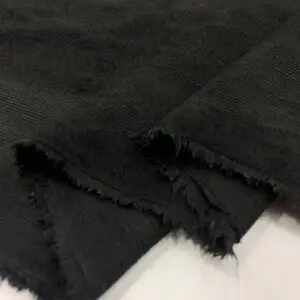 İnce Fittili Kadife Kumaş Siyah
