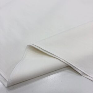 Kalın Dökümlü Gabardin Kumaş Kırık Beyaz