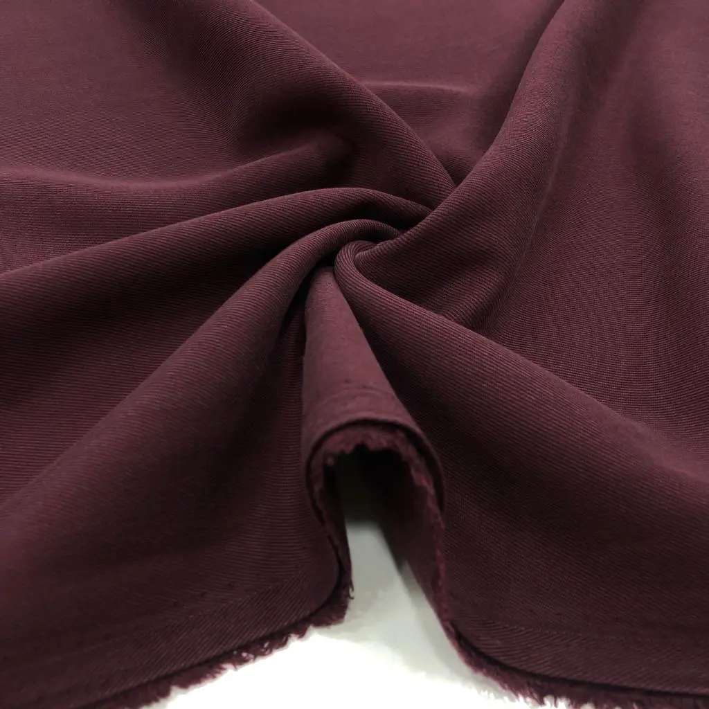 Taşlanmış Gabardin Kumaş Bordo Taşlanmış Gabardin Kumaş Bordo