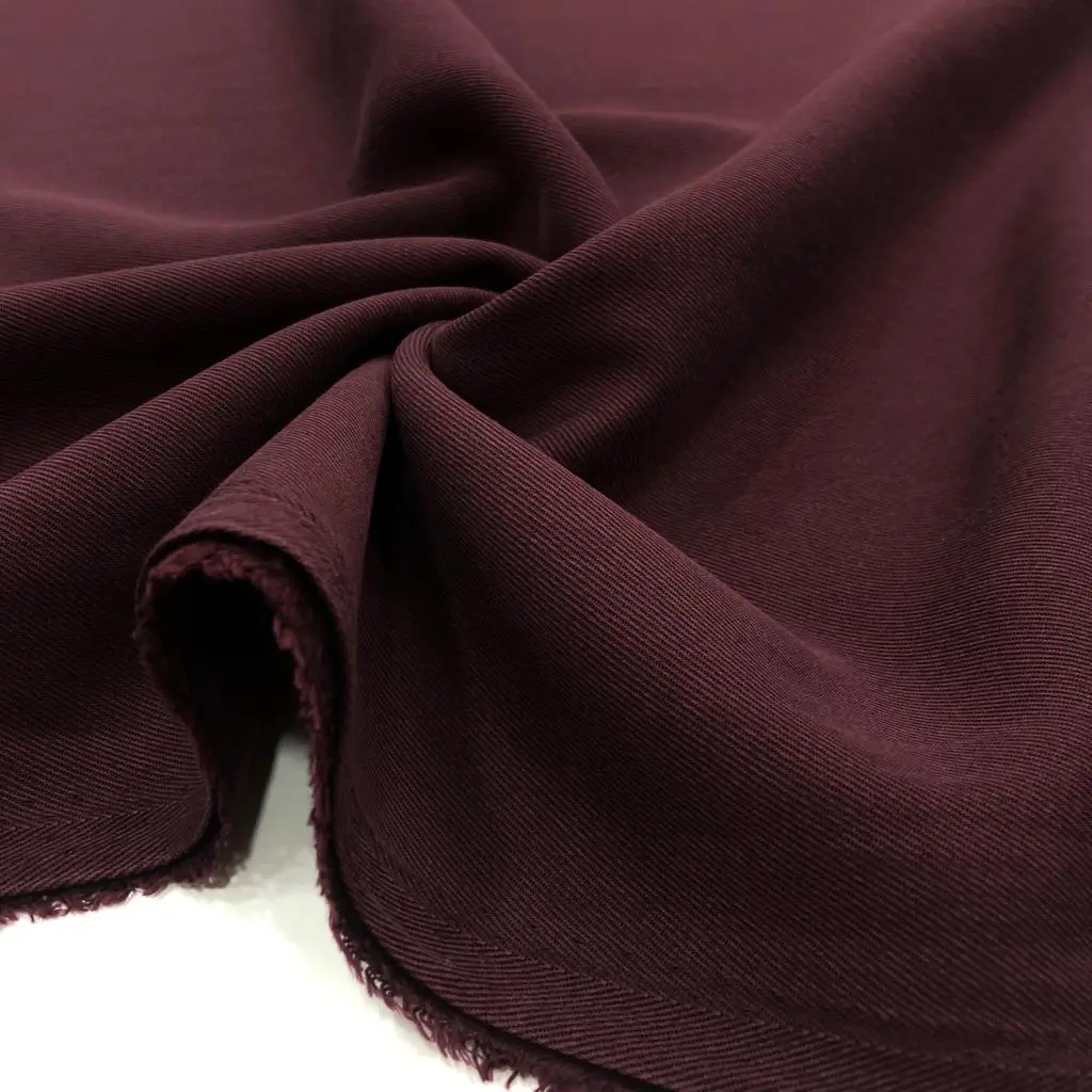 Taşlanmış Gabardin Kumaş Bordo Taşlanmış Gabardin Kumaş Bordo