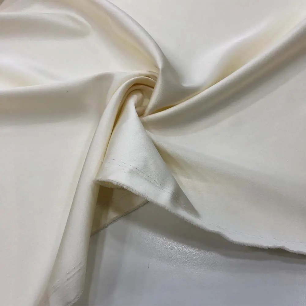 Asetat Saten Kumaş Krem