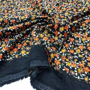 Desenli Kadife Kumaş