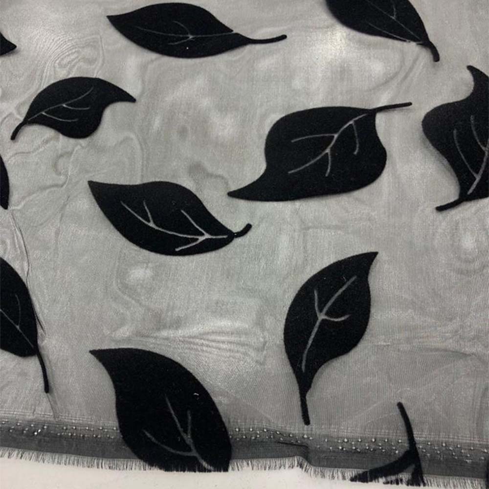 Desenli Organize Kumaş Siyah Desenli Organize Kumaş Siyah