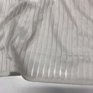 Desenli Tül Kumaş Kırık Beyaz