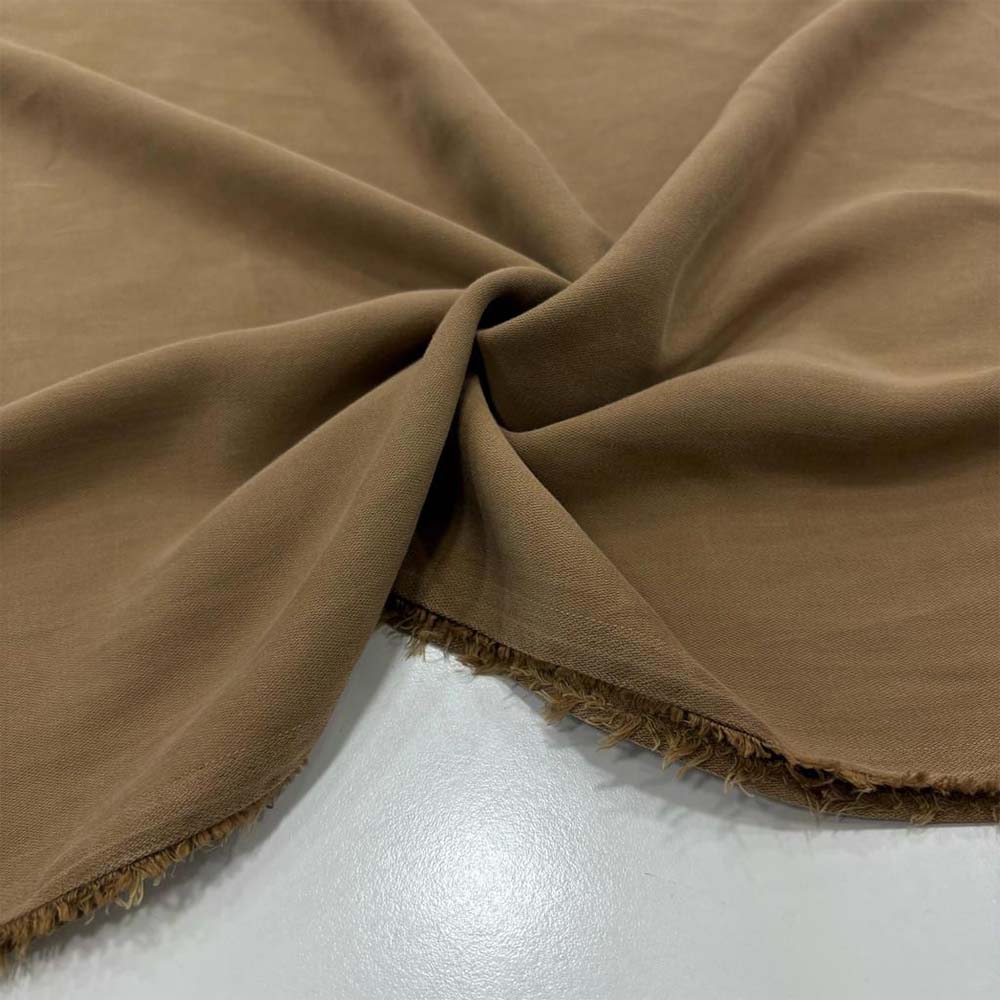 Taşlanmış Keten Kumaş Camel Taşlanmış Keten Kumaş Camel