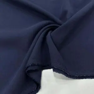 Taşlanmış Keten Kumaş Koyu İndigo Mavi