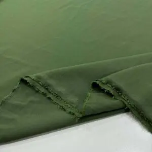 Taşlanmış Keten Kumaş Yeşil