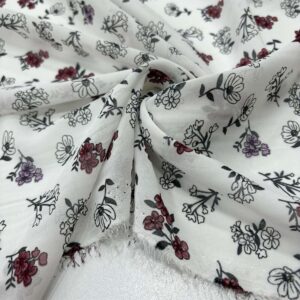 Desenli Şifon Kumaş