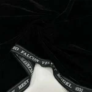 İpek Kadife Kumaş Siyah