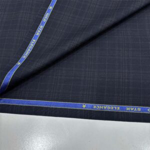 İthal Ekose Filafil Kumaş Lacivert