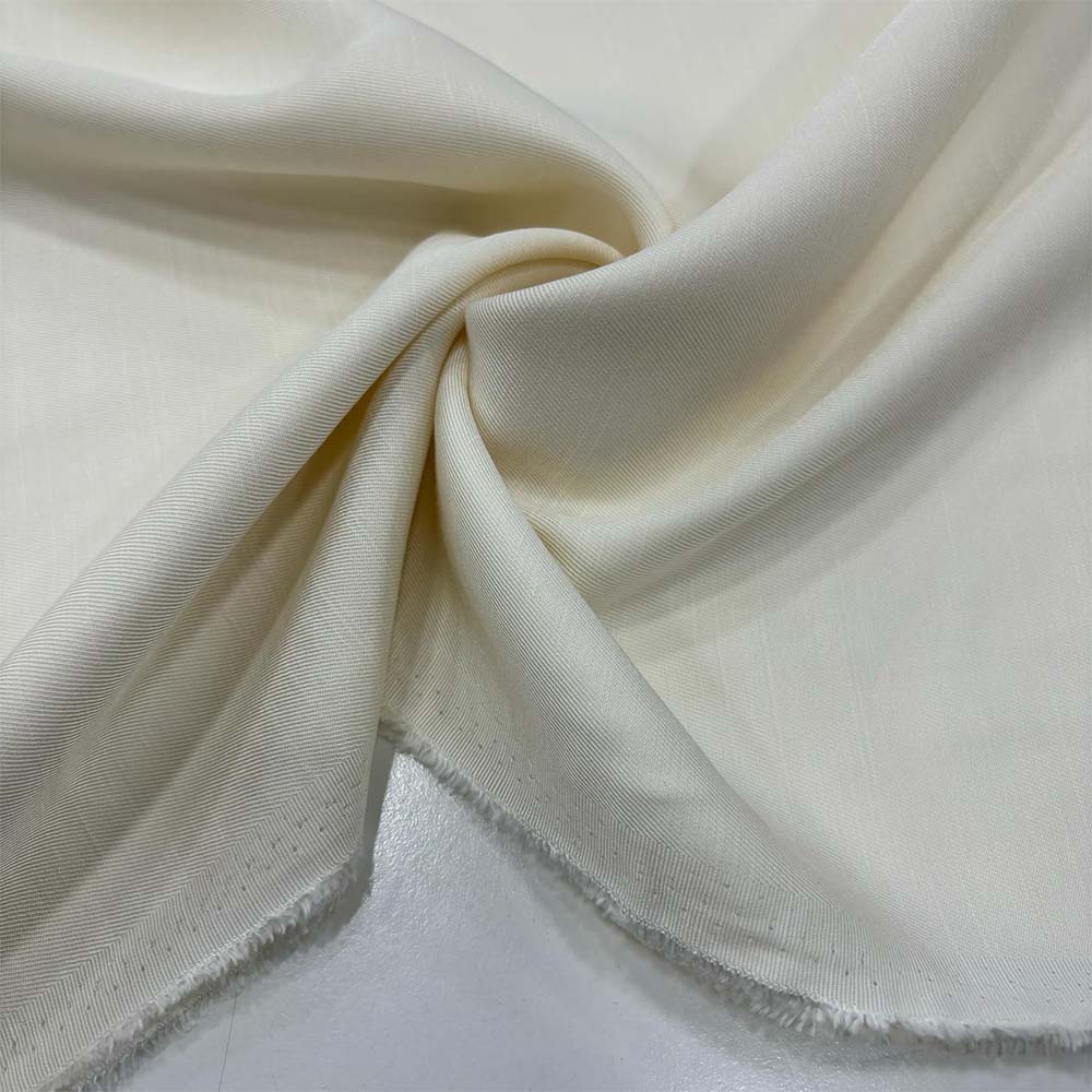 Taşlanmış Floş Keten Kumaş Krem Taşlanmış Floş Keten Kumaş Krem