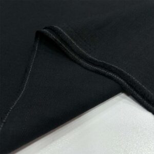 Taşlanmış Keten Kumaş Siyah