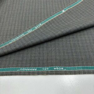 Ekose İthal Kumaş Kahverengi