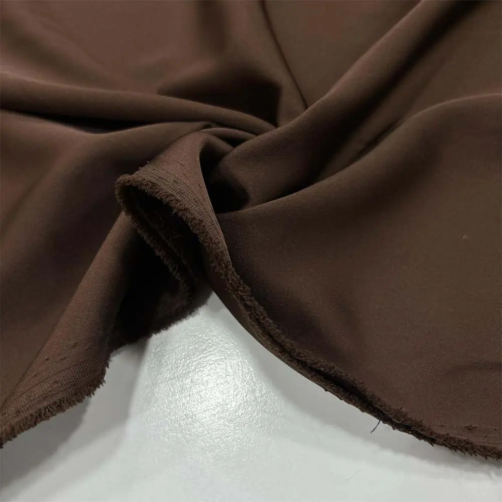 Asetat Saten Kumaş Kahverengi