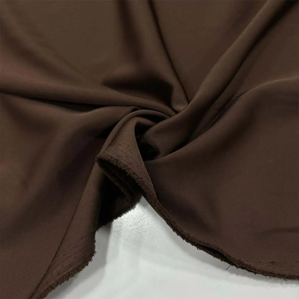 Asetat Saten Kumaş Kahverengi