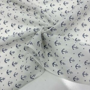 Çapa Desenli Tülbent Kumaş Çapa Desenli Tülbent Kumaş