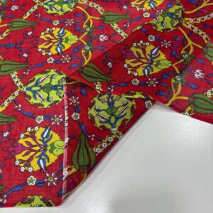 Desenli Tülbent Kumaş