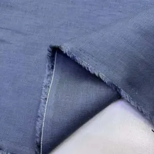 Ham Keten Kumaş İndigo Mavi
