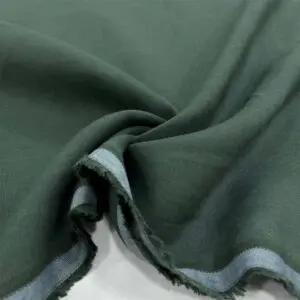 Ham Keten Kumaş Koyu Yeşil