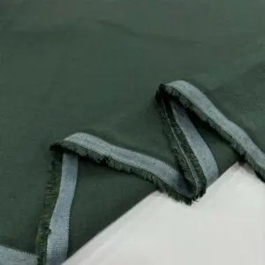 Ham Keten Kumaş Koyu Yeşil