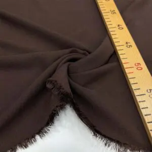 Kırışmayan Keten Kumaş Kahverengi