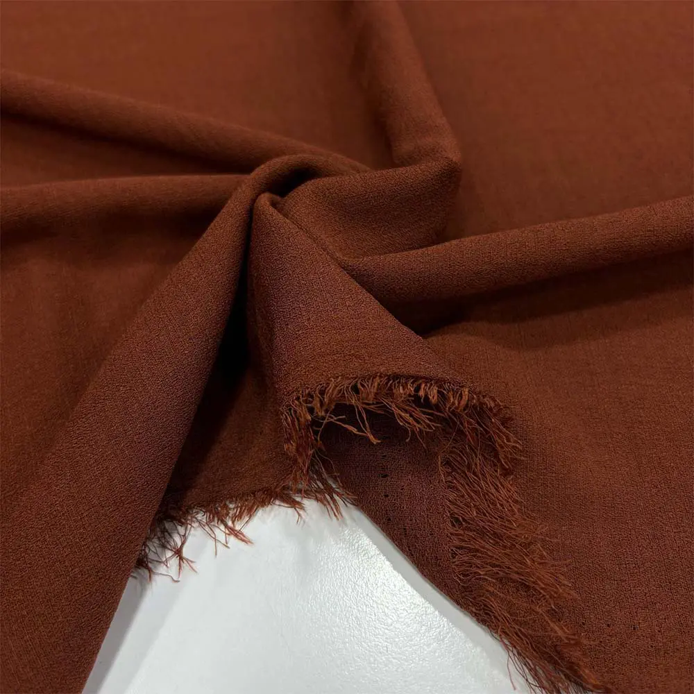 Kırışmayan Keten Kumaş Kiremit