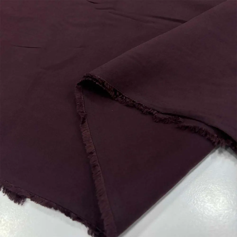Taşlanmış Floş Keten Kumaş Koyu Bordo Taşlanmış Floş Keten Kumaş Koyu Bordo