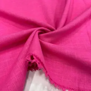 Pamuk Keten Kumaş Pembe