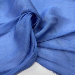 Dökümlü Janjan Organze Kumaş Turkuaz