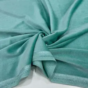 İpek Kadife Kumaş Su Yeşili
