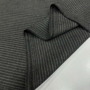 Çizgili Poliviskon Kumaş Gri