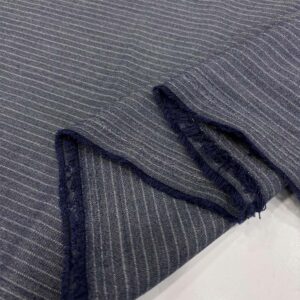 Çizgili Poliviskon Kumaş Mavi